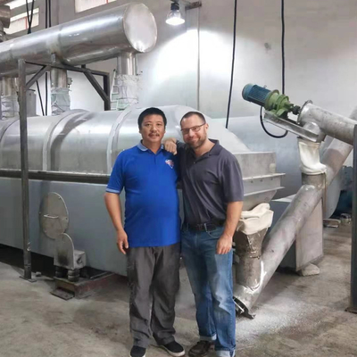 Stainless Steel Breadcrumb Vibrating Fluidized Bed Dryer In Food Industry