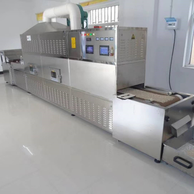 PLC HMI Industrial Microwave Tunnel Dryer 2450MHz Microwave Drying Equipment