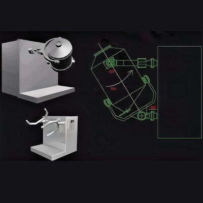 Quality  GMP Compliant Three-Dimensional Powder Mixer for Chemical Nutraceutical and Cosmetic factory