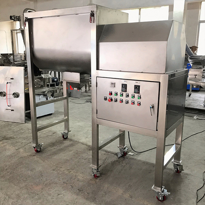 5.5kw 500L spice seasoning powder pigment powder commercial double paddle horizontal ribbon mixer