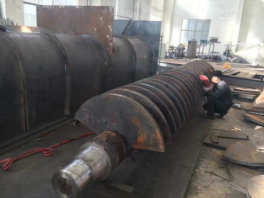 10rpm To 25rpm 4KW Hollow Paddle Dryer Energy Saving Sludge Drying Machine