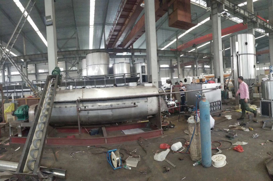 10rpm To 25rpm 4KW Hollow Paddle Dryer Energy Saving Sludge Drying Machine