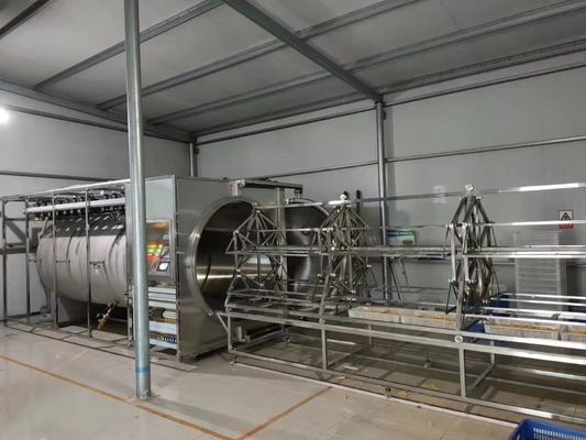 380V PLC HMI Microwave Vacuum Dryer 48KW Low Temperature Drying Machine