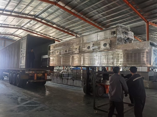 Stainless Steel Belt Continuous Microwave Dryer Sterilization Conveyor Dryer Machine