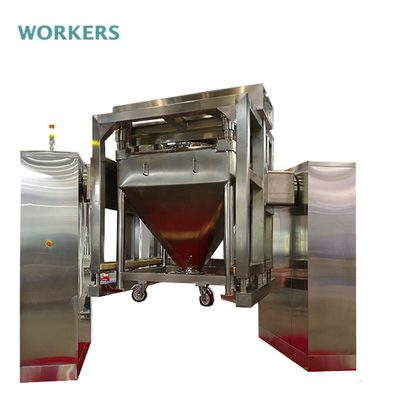 Single Arm Lift Square Cone IBC Bin Blender Pharmaceutical Industrial Chemical Mixer