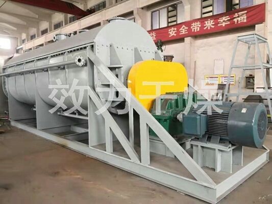 Hot Air Paste Materials Paddle Dryer System Low Environmental Pollution