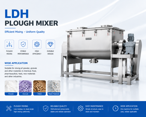 LDH-15 Precision Coulter Mixing Machine 82.5kW Industrial Powder Mixer 6000-9000kg Per Batch