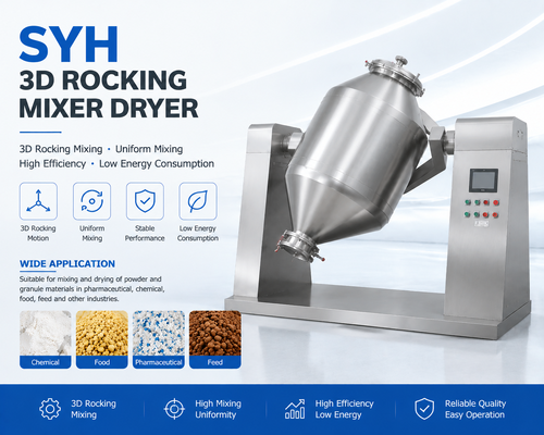 SYH Three Dimensional Mixer for Food Chemical and Cosmetic Powder Mixing
