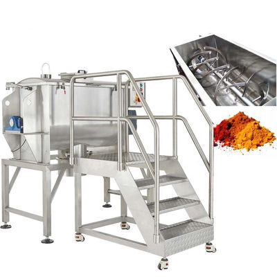 Spice Powder Horizontal Trough Mixer Industrial Ribbon Blender Masala Blending Machine
