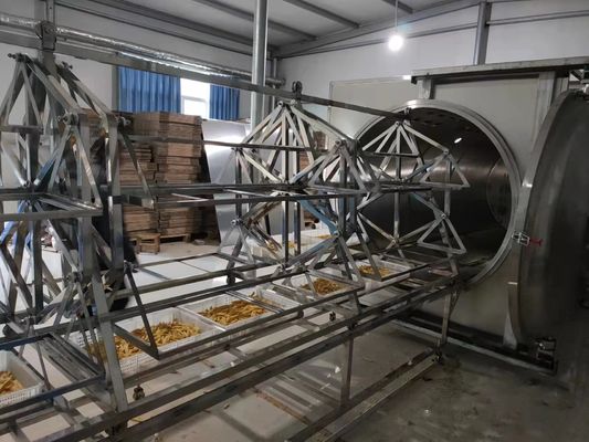 380V PLC HMI Microwave Vacuum Dryer 48KW Low Temperature Drying Machine