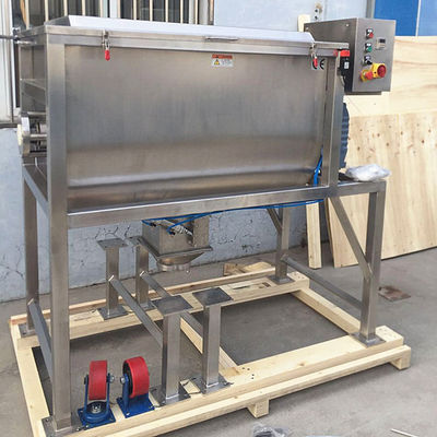 Customized GMP Horizontal Ribbon Mixer Food Powder Blender 1500kg / Batch